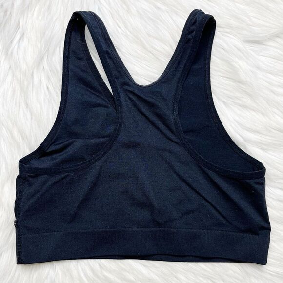 Basics Full Back Athletic Criss Cross sports Bra Black Size Medium - Picture 2 of 2
